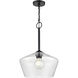 Morbelle 1 Light 14 inch Matte Black Pendant Ceiling Light